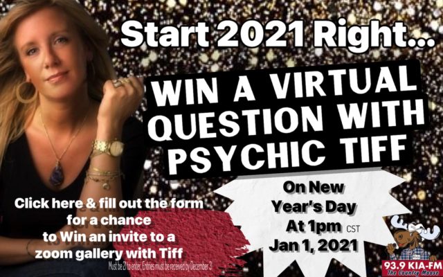Enter for a chance to win a spot in Psychic Tiff’s New Year Gallery Virtual Event!