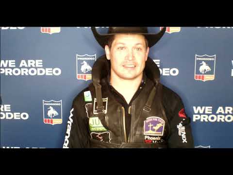 Tanner Aus on his Round 2 Win at the WNFR – video