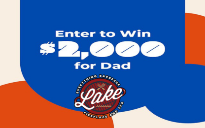 Enter To Win $2000 For Dad With The Country Moose And Lake Fireplace And Spa In Clear Lake!