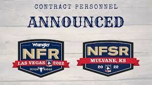 Contract Personnel announced for Wrangler NFR& NFSR