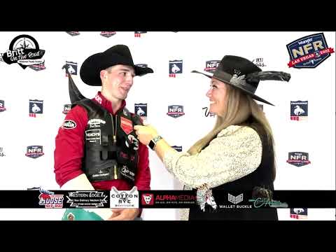2022 NFR Bareback Rider Jesse Pope with Britt on the Road
