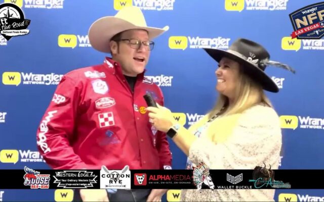 Britt on the Road at the 2022 NFR with: Team Roper Coleman Proctor