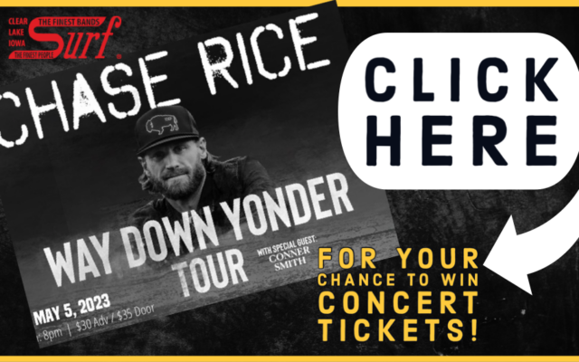 Your Chance to Win Tickets to Chase Rice at the Surf Ballroom!