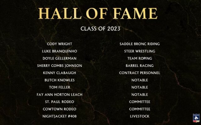 ProRodeo Hall of Fame inducts star-studded 2023 class
